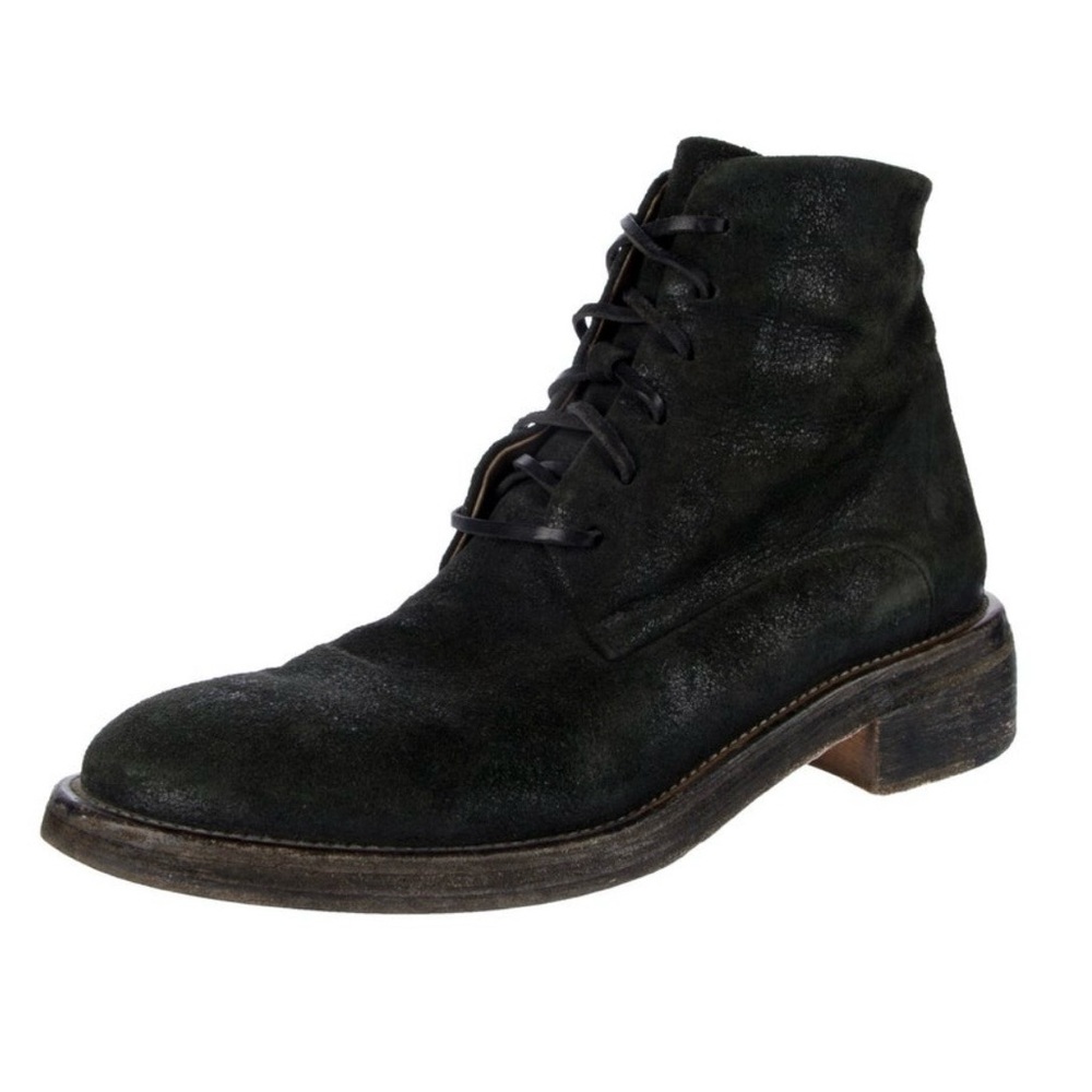 Marsell Black Suede Ankle Boots. Size 10 US